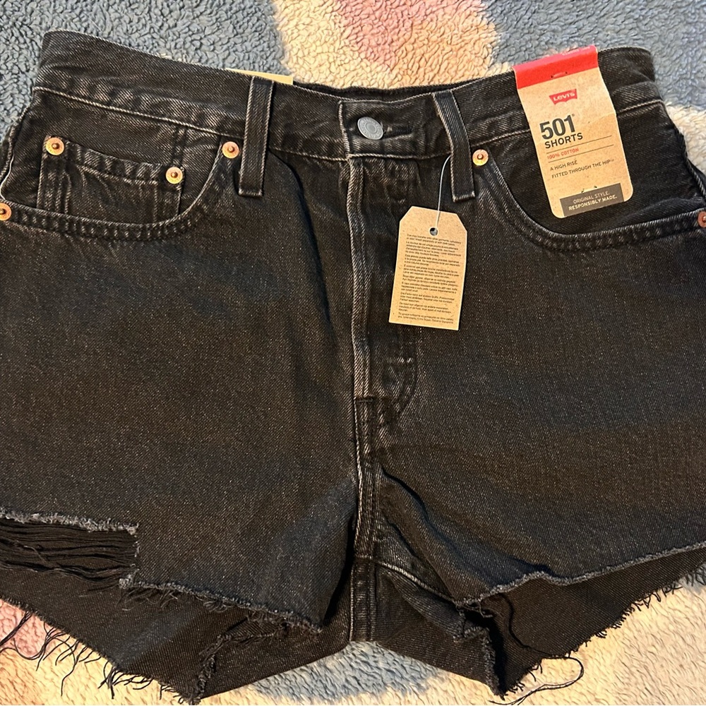 Levi's Women's Black 501 Shorts